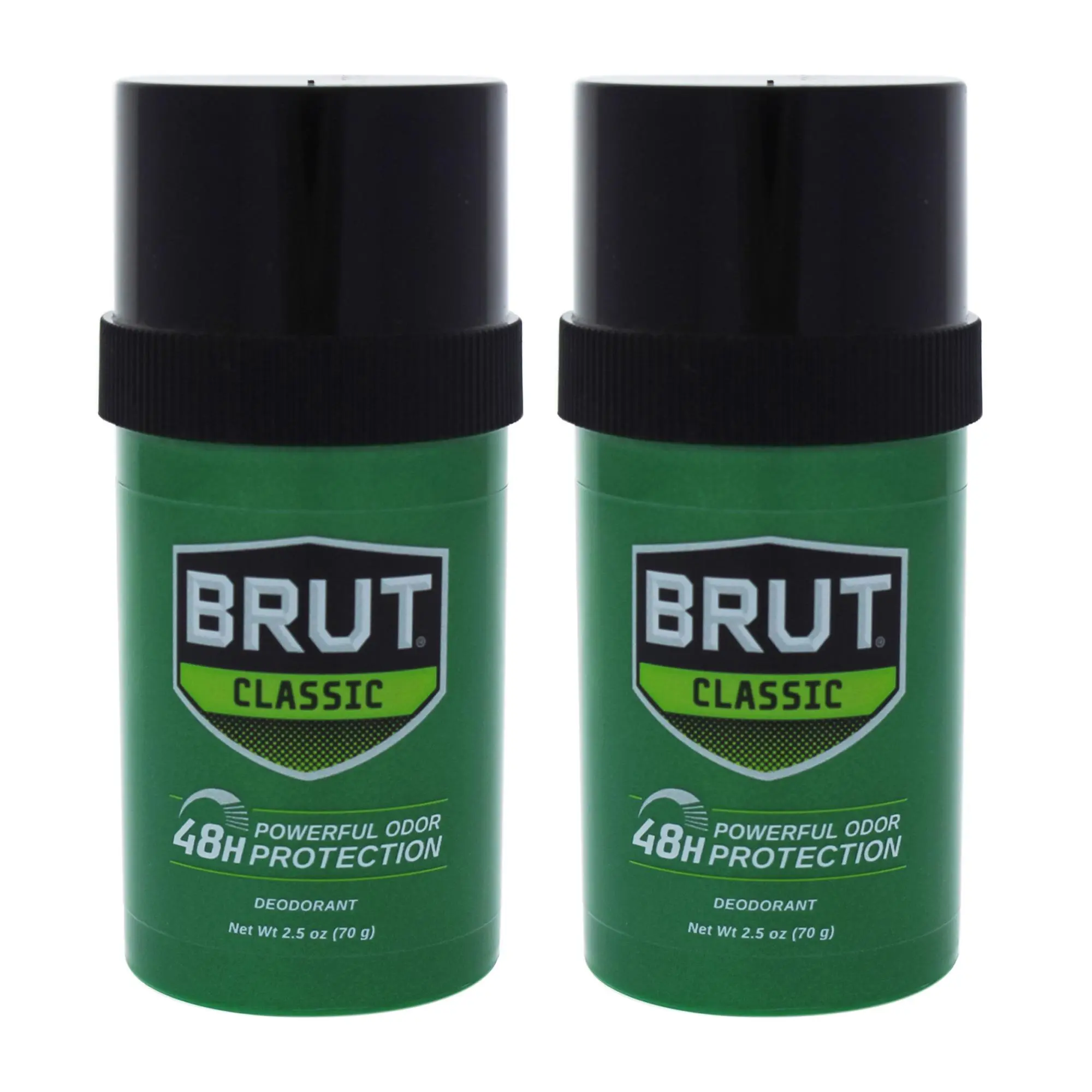 Brut by Faberge Co. Men's Deodorant Stick - 2.5oz, Daily Wear, Easy Apply, Long-Lasting Odor Control - Pack of 2