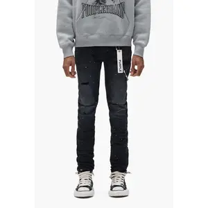 PURPLE BRAND P001 Reflective Paint Repair Women's Jeans