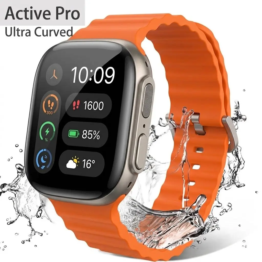 W&O 2.02" Fashion Touch Screen Smart Watch with Answer/MakeCalls/Message Reminder, Multifunctional Fitness Watch with 100+ Sports Modes, DIY Watch Dials, Smart Watches for iPhone/Andriod, Activity Tracker for Men Women