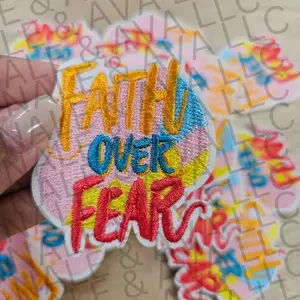 Faith Over Fear Hat Patch (3 Patches)