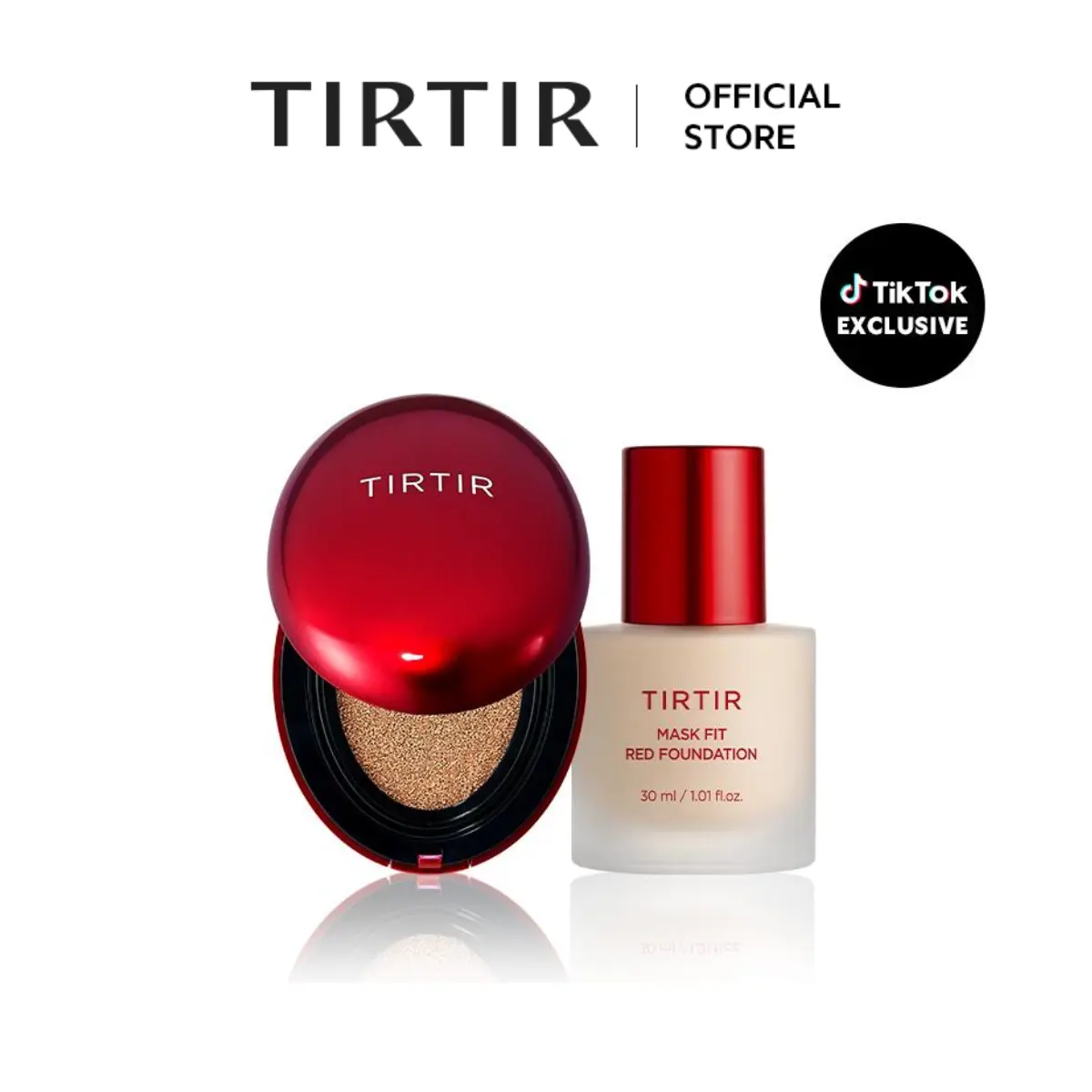 [TIRTIR Official] Never Run Out Set I Red Cushion + Foundation I Glow Saver Set