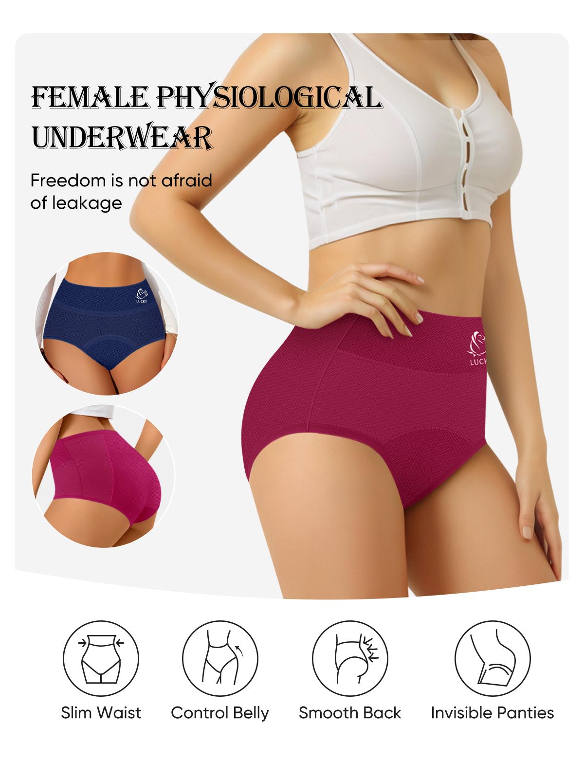 8pcs High-Waisted Leak-Proof Period Panties,Breathable Mesh Design for Summer Comfort,Lightweight Soft Underwear for Women,Monthly Protection & Daily Wear. Womenswear. SpringStatements