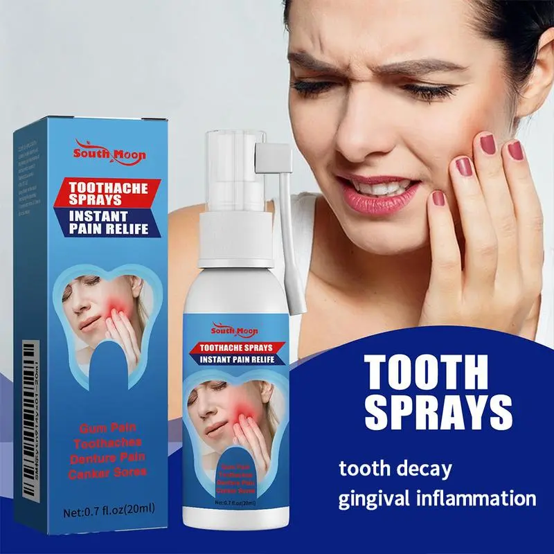 Special analgesic spray for toothache, used to reduce swelling and pain of teeth, eliminate inflammation of wisdom teeth, gingivitis, nerve treatment of periodontitis.