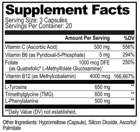 Dopamine Brain Food - 2 Pack - Dopamine Brain Food Supplement w/L-Tyrosine - Promotes Mental Drive, Clarity & Focus Dopamine Brain Food - 2 Pack - Dopamine Brain Food Supplement w/L-Tyrosine - Promotes Mental Drive, Clarity & Focus