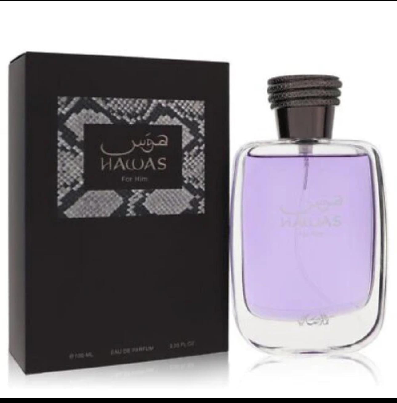 Rasasi Perfumes | Hawas For Him | Men's Fragrance | Eau de Parfum | 3.4 OZ - 100 Ml | Bergamot - Cadarmom & Driftwood Notes