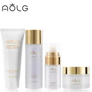AOLG 3-Piece Skincare Set- Facial Cleanser, Vitamin C Serum & Snail Mucin Repair Cream- Gentle Hydration,for Sensitive Skin- SoothesRedness, Improves Skin Tone, Fades Acne Scars-ldeal DailyRoutine & Gift Set for Women