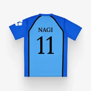Blue Lock Manshine City Soccer Jersey, Blue Lock Cosplay Football T-Shirt