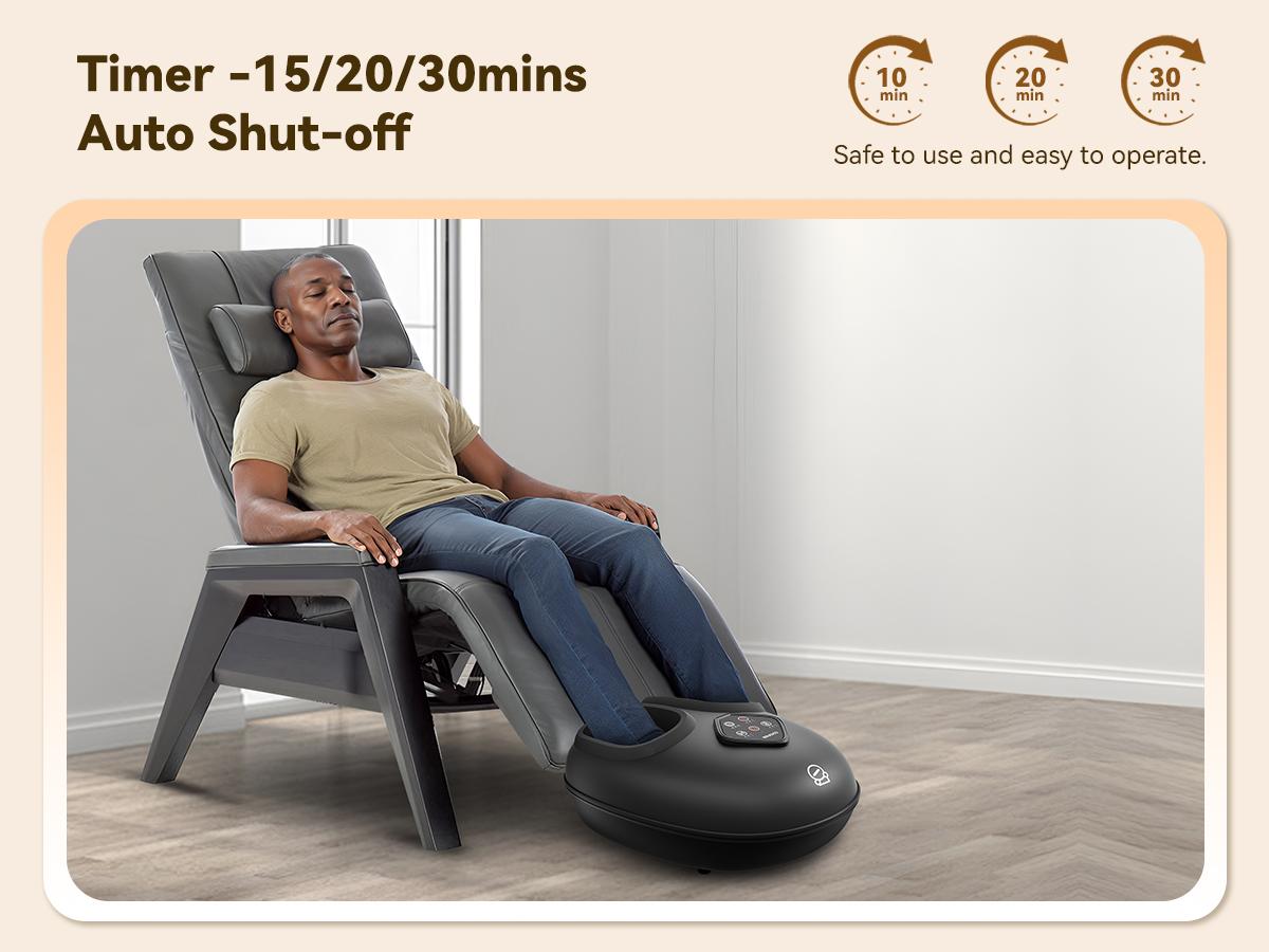 COMFIER 2025 Shiatsu Foot Massager with Heat Compression Kneading Rolling for Neuropathy Plantar Fasciitis Upgraded for Larger Feet Machine Size 15 Home Office Gift for Women Men Adjustable Mum COMFIER 2025 Shiatsu Foot Massager with Heat Compression Kneading Rolling for Neuropathy Plantar Fasciitis Upgraded for Larger Feet Machine Size 15 Home Office Gift for Women Men Adjustable Mum