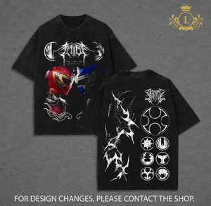 Limited Ninja Storm Red vs Navy Ranger Graphic T-Shirt - Hoodie, Vintage Oversized Power Rangers Streetwear Tee, Dark Retro Aesthetic Unisex Top