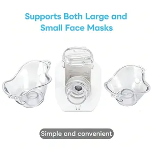Ultrasonic Handheld nebulizer  Nebulizer, rechargeable nebulizer for adults and children, portable nebulizer, two modes, Includes Face Mask and Mouthpiece self-cleaning function, suitable for breathing problems