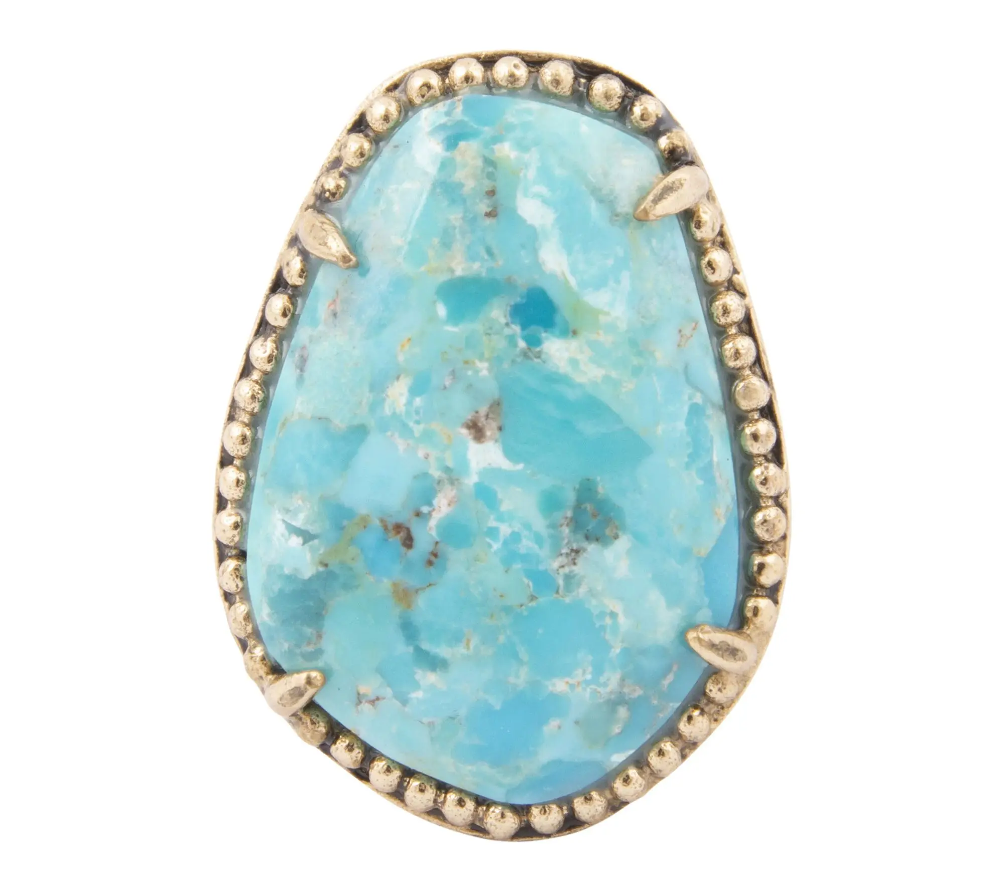 Barse Artisan Crafted Refined Turquoise Statement Ring Barse Artisan Crafted Refined Turquoise Statement Ring