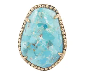 Barse Artisan Crafted Refined Turquoise Statement Ring