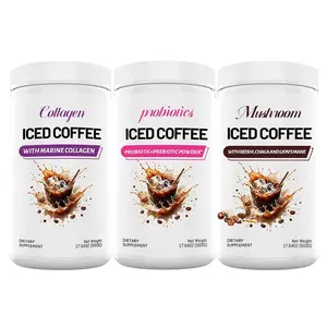 3 Pack Iced Coffee Bundle - (1 Collagen Coffee, 1 Mushroom Coffee, 1 Probiotics Coffee) - 500g