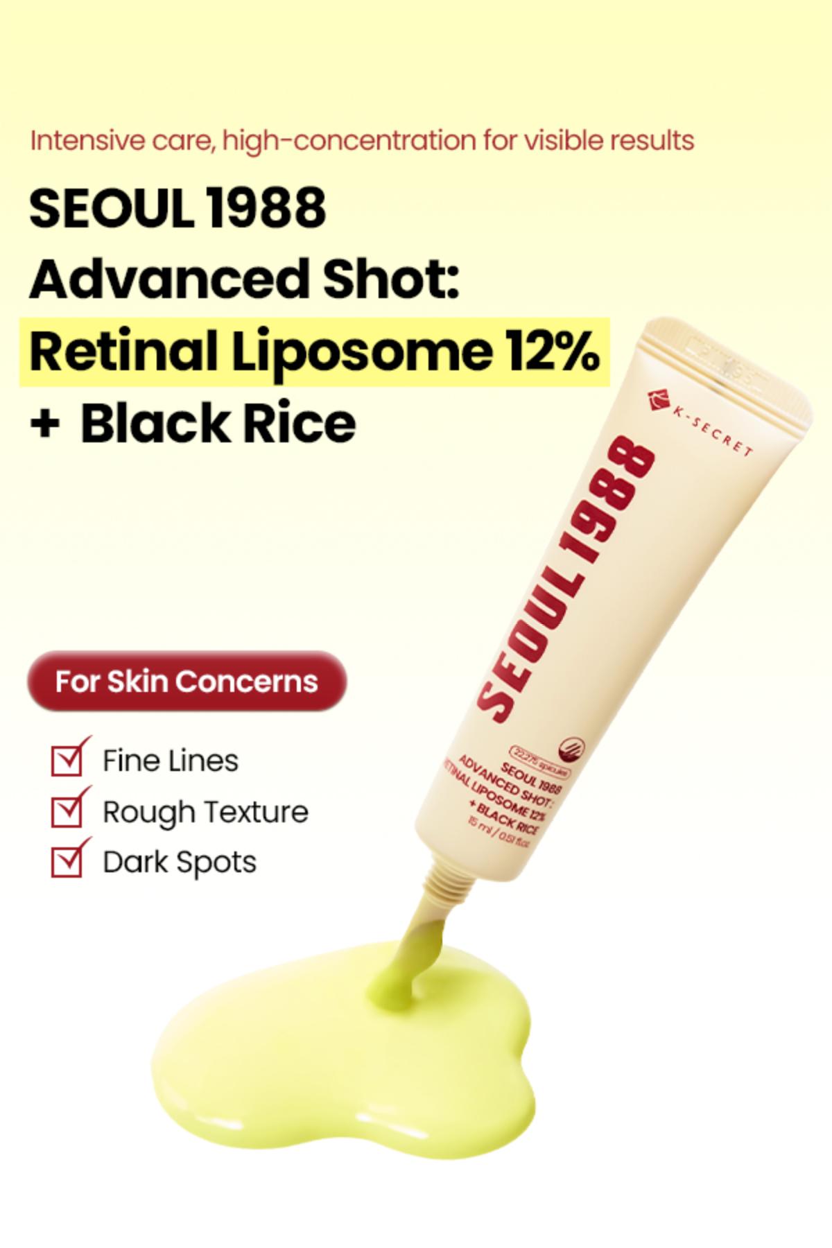 [KSECRET Official] SEOUL 1988 Retinal Advanced Shot Duo | Retinal Liposome 12% Shot (2EA) Barrier Booster Serum