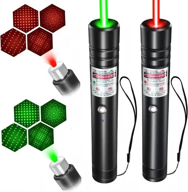 Handheld Laser Pen for Cats, Laser Pointer with Green Starry Beam, USB Rechargeable Kitty Chase Toy, Indoor-Outdoor Pet Teaser Accessory, Universal Size