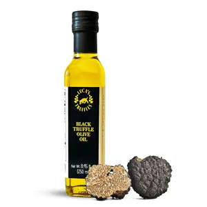 Luca's Truffles Black Truffle Oil Infused - Premium Italian Extra Virgin Olive Oil - Non-GMO, Gluten-Free, Gourmet Oil for Cooking & Seasoning, 8.45 fl. oz (250 ml)