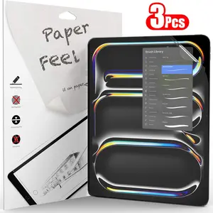3Pcs Paper Feel Like Screen Protector For ipad Air 11 Pro 13 2024 10th 9th Generation 8 7 6 Air 5 4 Pro 11 12.9 10.5 M5 No Glass