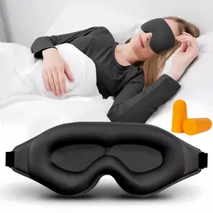 LMMAKE Professional 3D Sleep Mask - Deep Contoured Design, 100% Light Elimination, Silky Polyester, Adjustable Elastic Band, Essential for Side Sleepers, Night Shifts, Long Flights