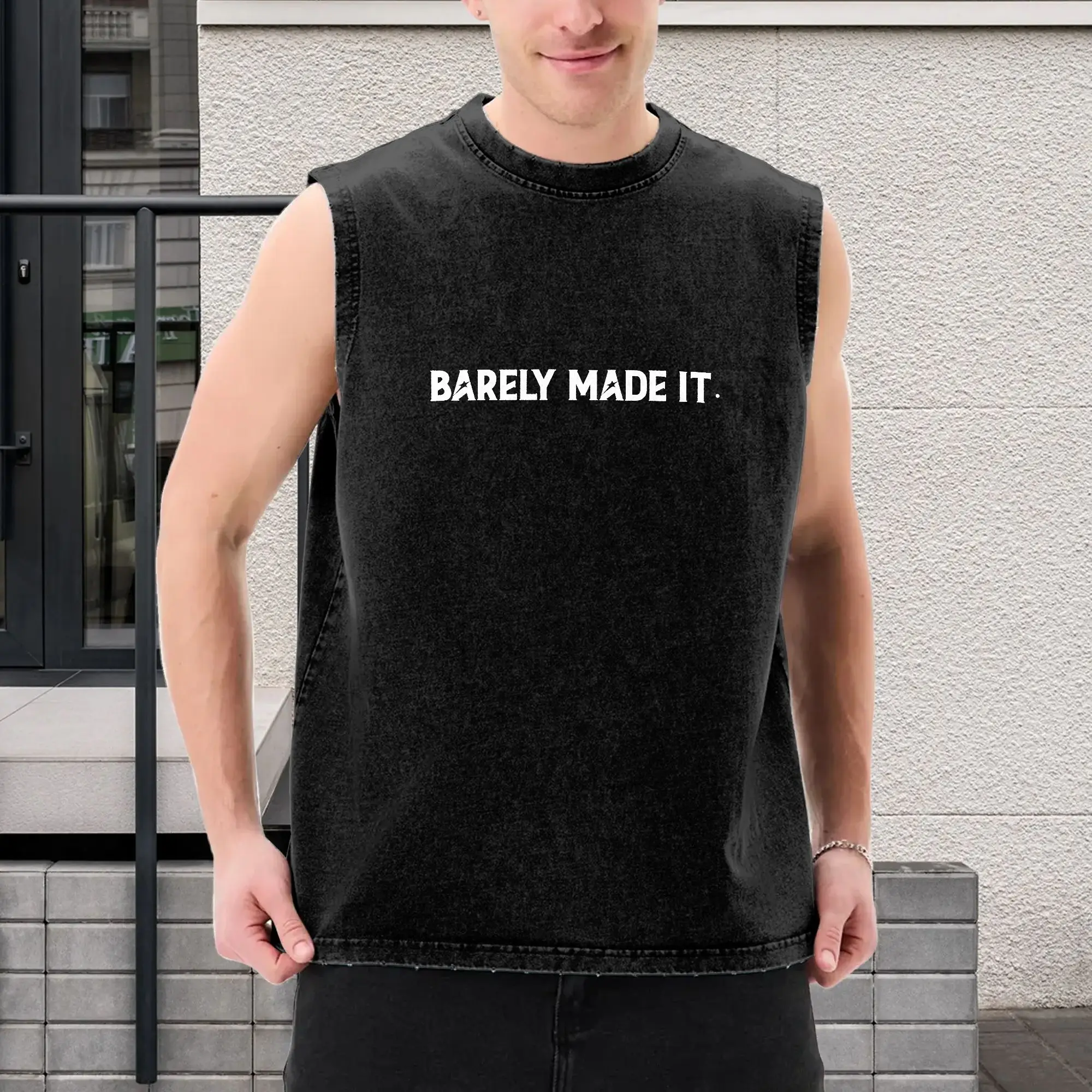Custom Graduation Tank Top for Men - Personalized Sleeveless Muscle Tee