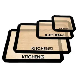 KitchenHQ 4-piece Professional Reinforced Silicone Baking Mat Set
