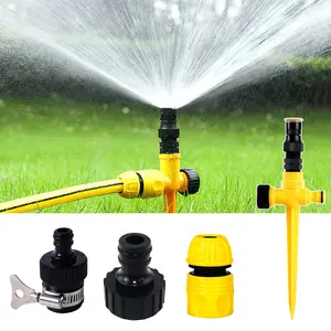 360° Rotation Auto Irrigation System Garden Lawn Sprinkler Patio, 90°/180°/360°, Adjustable at Will for Outdoor Grass Garden Yard Lawns (1 PCS)