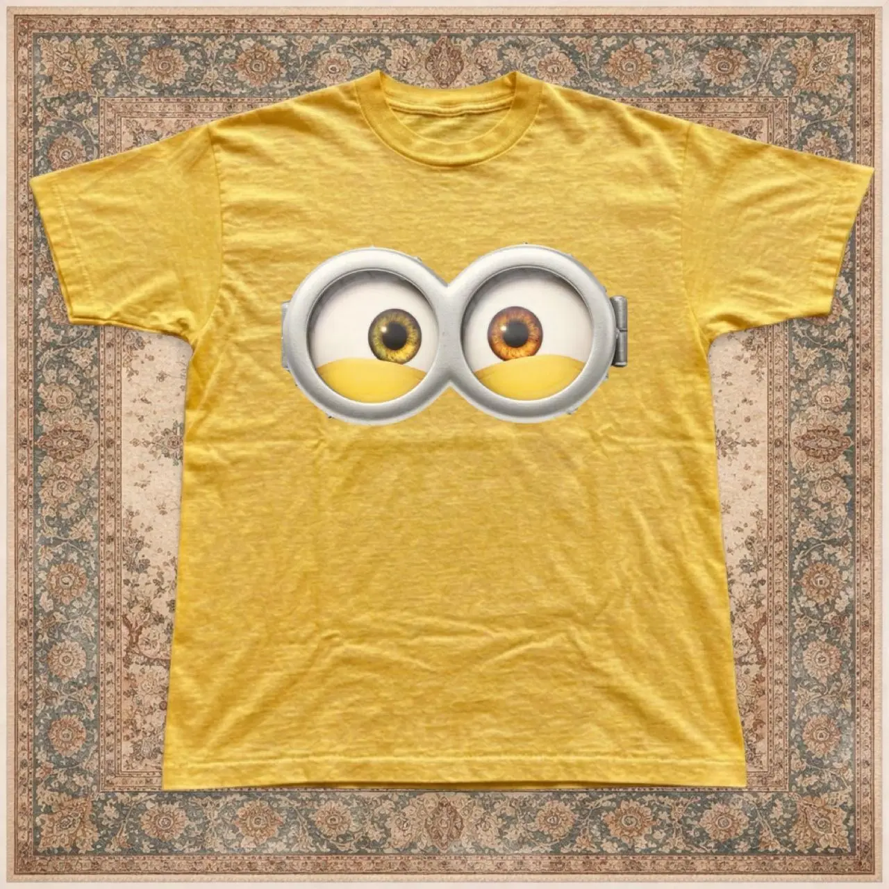 Minion Eyes T-shirt Vintage Minion Goggles Eyes Graphic Tee, Retro Shirt, Loose Fit Despicable Me Top