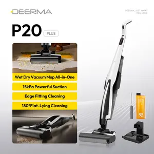 DEERMA P20 PLUS 180° Flat-Lying Wet Dry Vacuum Cleaner 15kPa Cordless Floor Cleaner Machine for Hard Floors with Attachments & Accessories