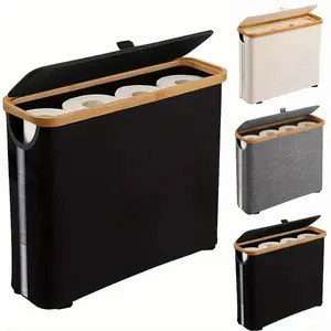 Toilet Paper Holder Storage Box, 1 Piece Multi-purpose Bathroom Organizer with Lid, Bathroom Organization, Home Organizer for Bathroom, Office, Laundry Room, Boxes