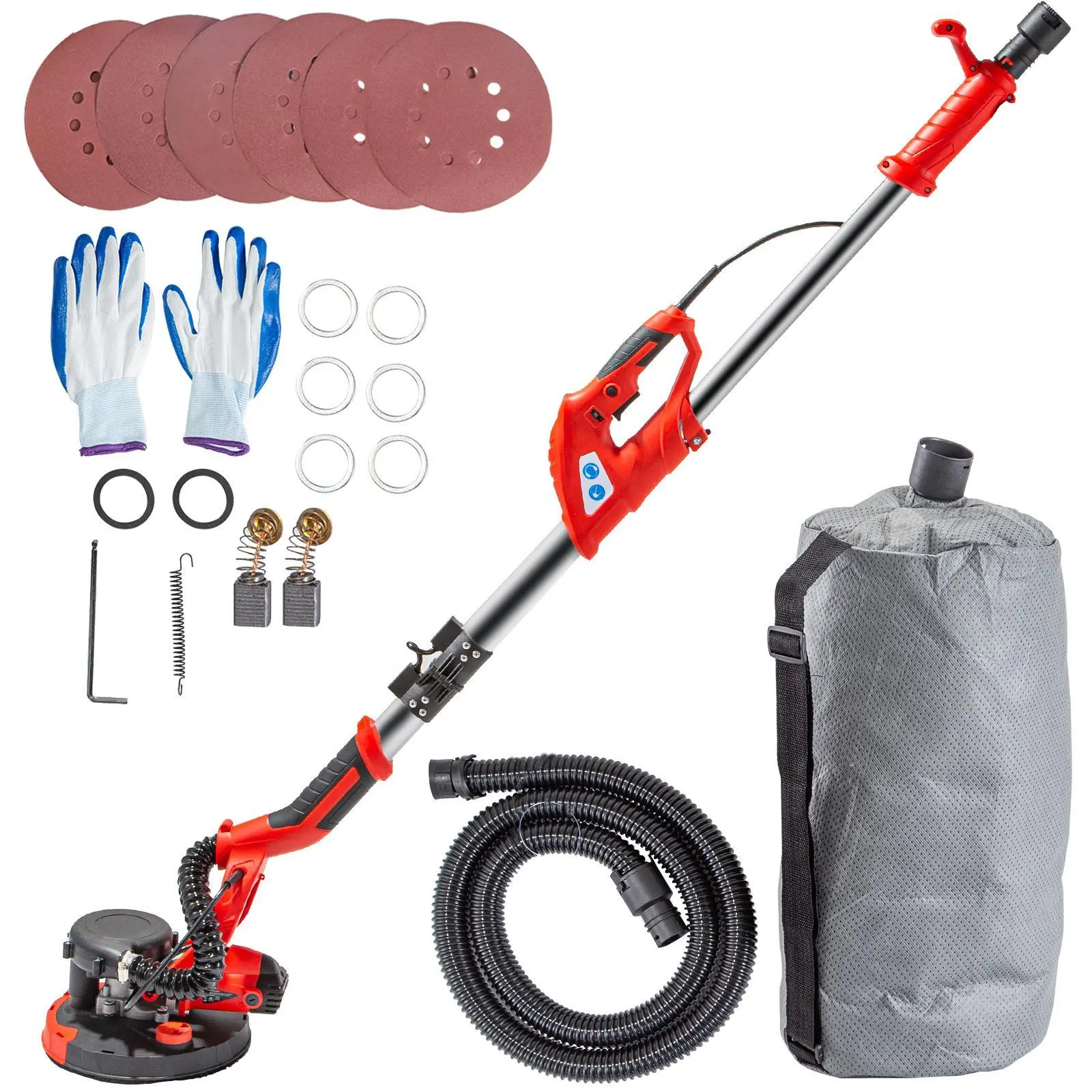 【Summerfinds】VEVOR Drywall Sander Electric, Various specifications, Electric Sander Variable Speed, Telescope Handle, Vacuum Bag Drywall Sanders