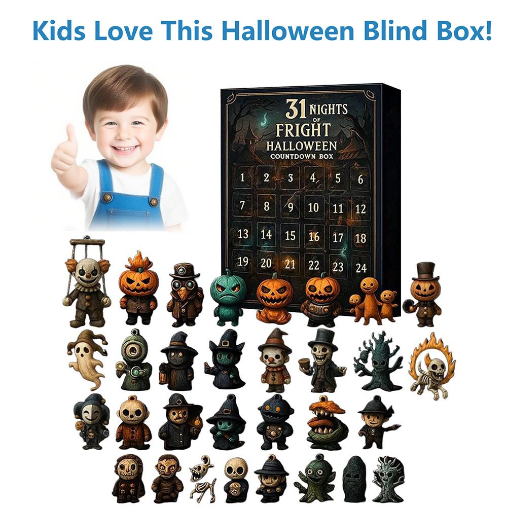 Halloween countdown calendar with spooky collectible surprises