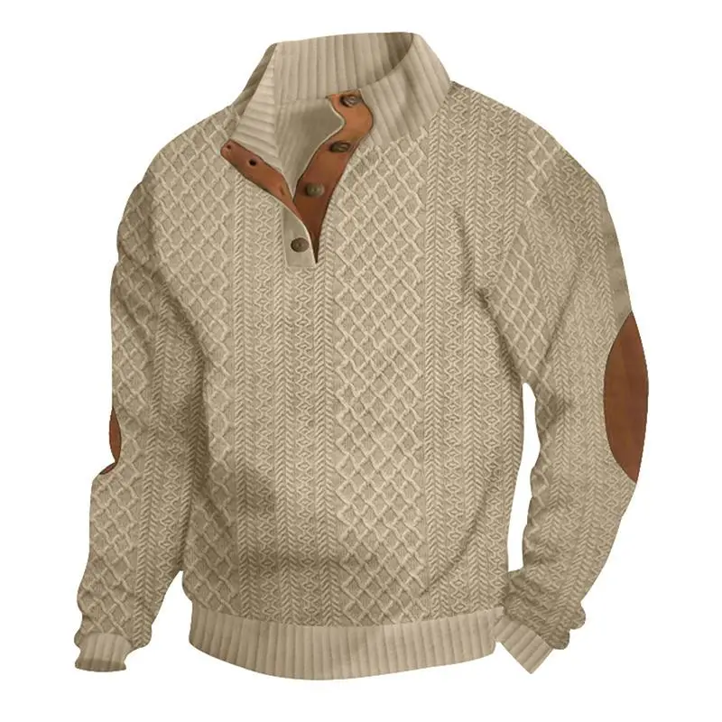Men's Shirt Street Style Stand-Up Collar Pullover Casual Wear Clothing Casual Fit Minimalist Long Sleeve Top Stylish Fashion Menswear Top