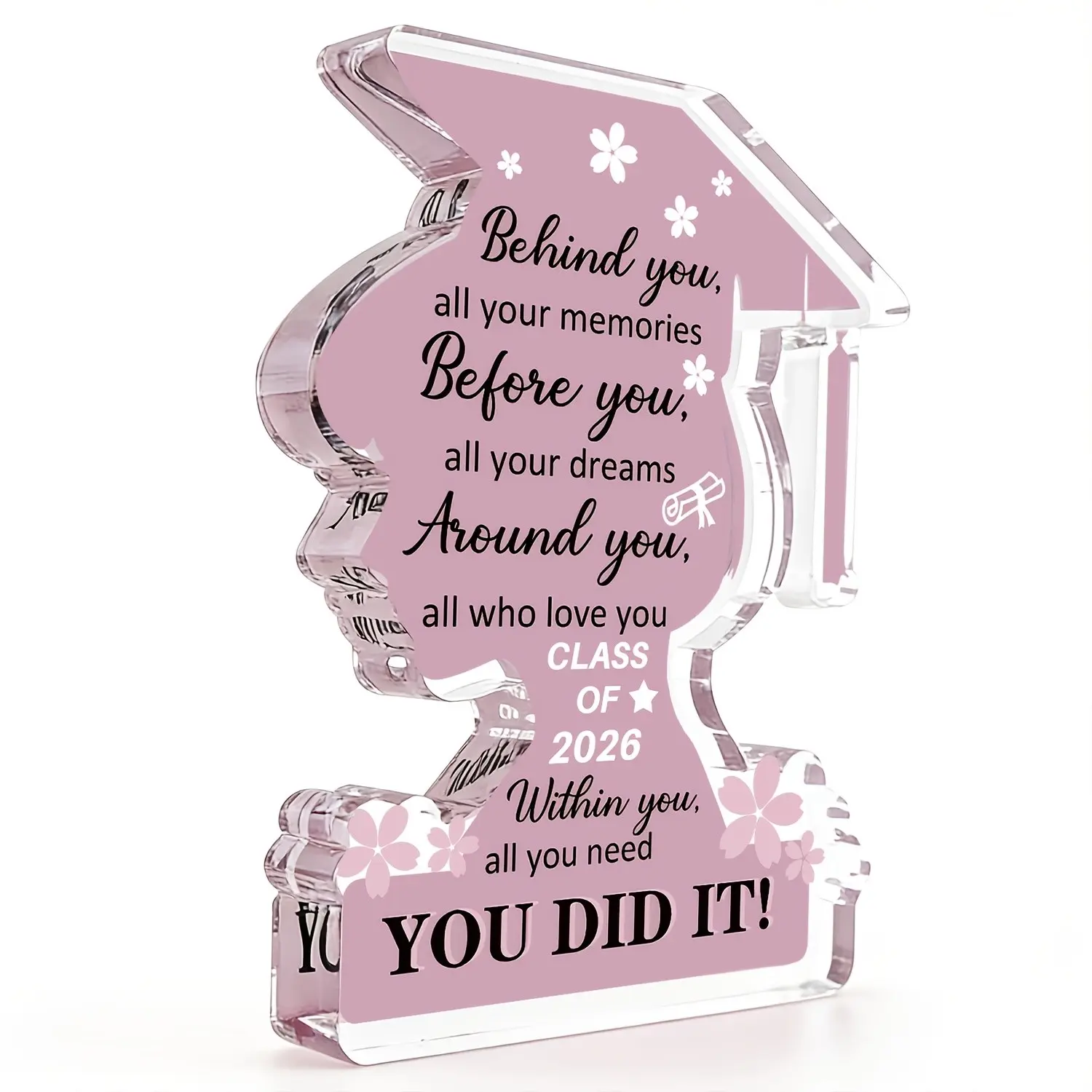 2026 Graduation Decorations, 2026 Graduation Gifts, Women's College Graduation Souvenirs, Acrylic Plaques, Motivational Decorations, Senior Souvenirs