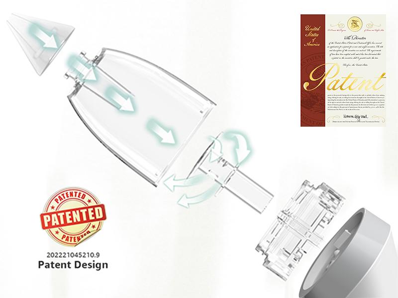 Growsy Electric Nasal Aspirator for Babies & Toddlers - Gentle Nose Sucker with 3 Soft Silicone Tips Adjustable Suction Soothing Music & Light Safe Easy Automatic Mucus Removal