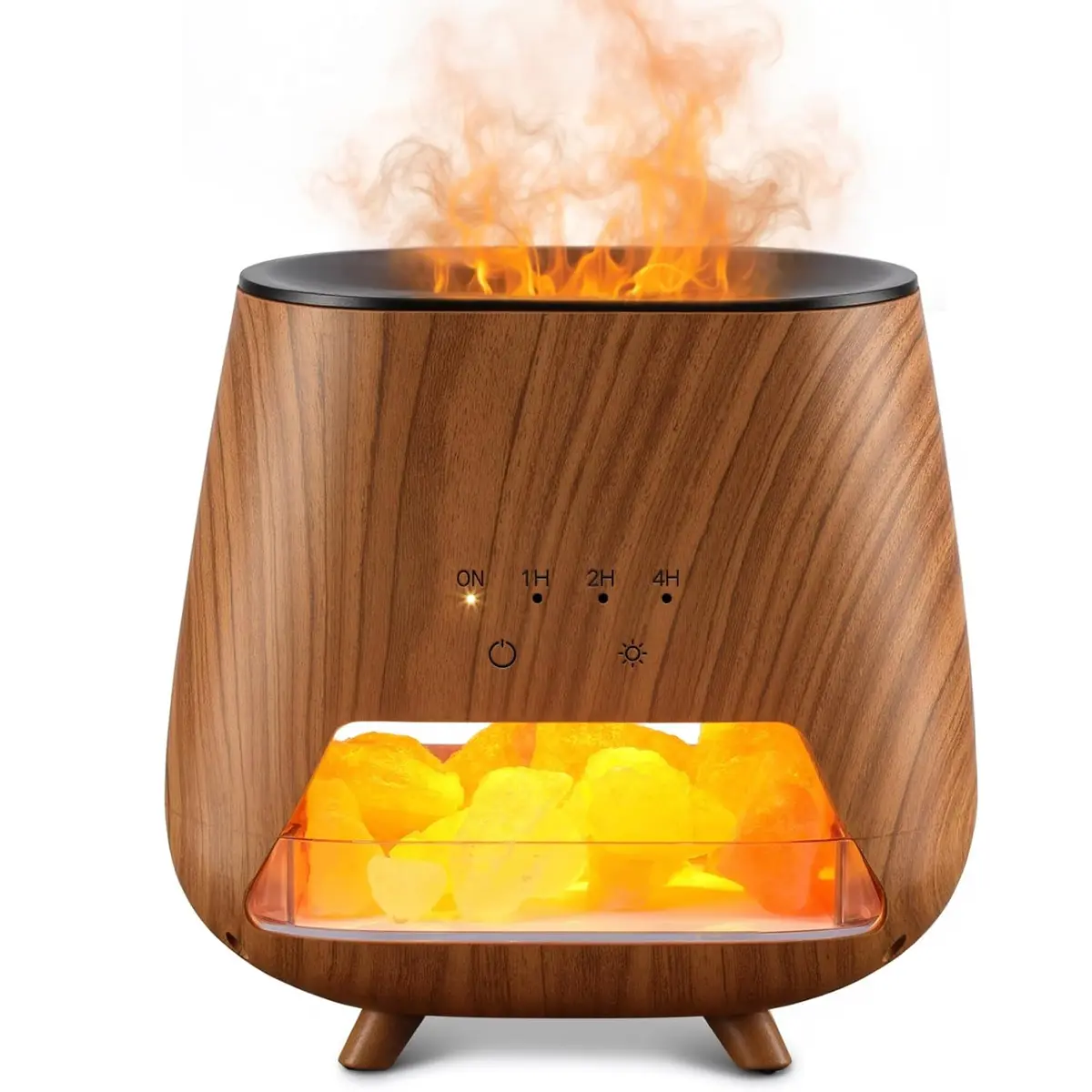 Portable Simulated Flame Air Aroma Diffuser, 7 Flame Color Noiseless Essential Oil Diffuser with Auto-off Protection, USB Powered Desktop Humidifier, Gifts for Girlfriend, Room Humidifier, Aromatherapy Diffusers, Fragrance Machine,