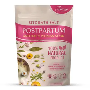 Postpartum Care Sitz Bath Salt - Soak Blend Epsom Salt with Natural Oils, Soothing Hemorrhoid Treatment, Perineal Healing After Birth, New Mom Essentials for Natural Post Partum Recovery
