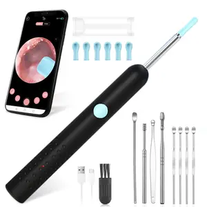 New Professional Bluetooth WiFi Visual Ear Spoon Kit, 6 silicone tips, imported stainless steel tools