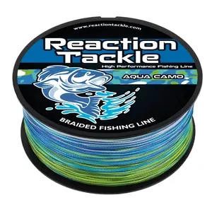 Reaction Tackle Braided Fishing Line - Aqua Camo