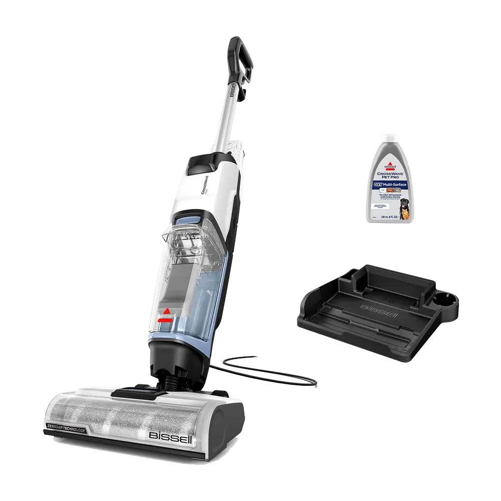 BISSELL® CrossWave® Edge All-in-One Floor Cleaner, Vacuums & Mops Simultaneously, Pet Hair & Hard Floors, ZeroGap™ Baseboard Cleaning, Corded, 4111A