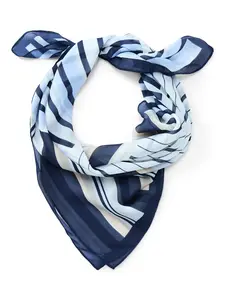Time and Tru Women's Stripe Scarf for Adults with Bold Collage Pattern