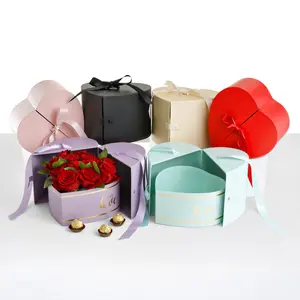 Heart Shape Flower/Gift Surprise Box, Various Colors | W727 Heart Shape Flower/Gift Surprise Box, Various Colors | W727