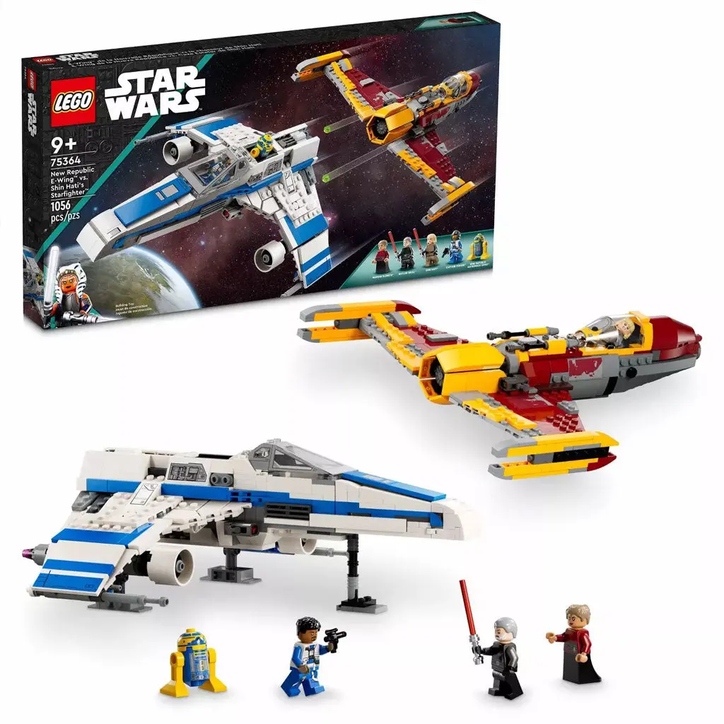 LEGO Star Wars New Republic E-Wing vs. Shin Hati’s Starfighter Building Set (75364) - Starship Model, Brick Kit, Building Blocks, Gift Ideas for Kids, Open Ended Play Toy