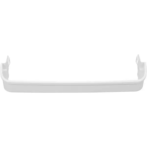 HECASA White ABS Plastic Rectangular Refrigerator Door Shelf Bin Rack - Compatible Shelf Replacement Parts for Frigidaire Kenmore, 240338001- Middle (AP2115859,240338005,891049,AH429871,EA429871,PS429871)