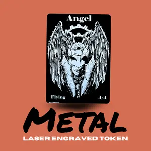 Metal Angel Token MTG | Magic The Gathering Commander Token Proxy