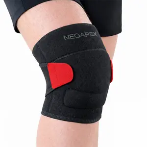 NEOAPEX Adjustable Knee Brace with Stabilizers & Gel Patella Pad – Non-Slip Compression Knee Support Sleeve for Men & Women, Workout/Running/Gym, Helps Provide Support for Sore or Arthritic Knees