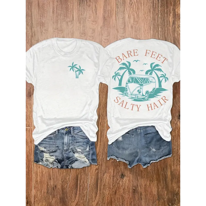 [Graphic Tee] Summer and spring women's clothing, short-sleeved round neck casual tops, graphic print T-shirts vintage gift unisex humorous tshirt men oversized streetwear  trendy  top Relaxed Fit cotton versatile jesus black skeleton halloween