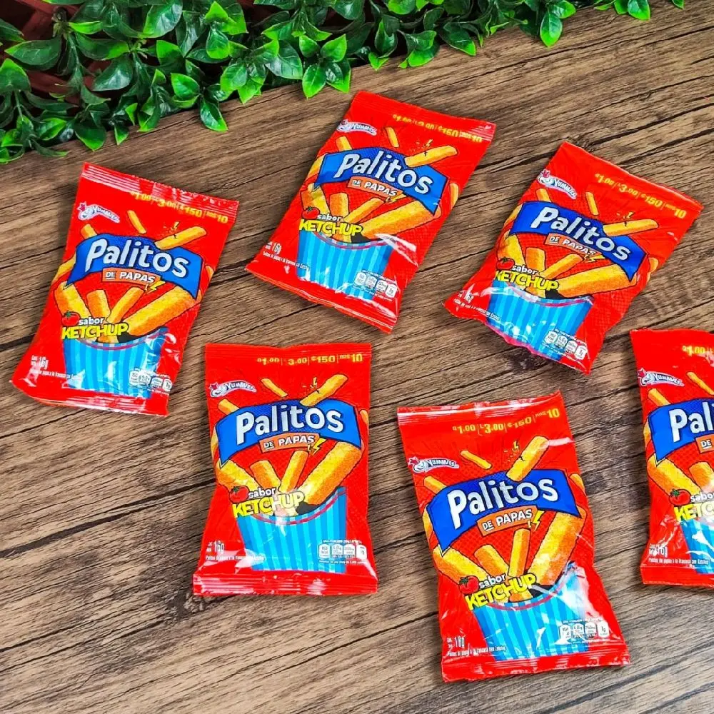Cappy palitos de papa con Ketchup 6 pack  Snack Crispy delicius Flavor