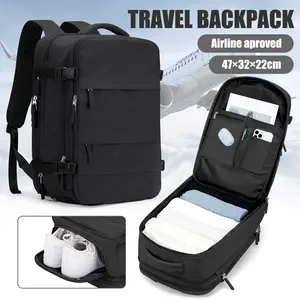 HYCOO Expandable Anti-Theft Travel Backpack,  Carry On Airback Backpack 40x20x25cm,，2026 Casual Large Capacity Airport Approved Travel Backpack For Women/Men,Personal item  School Backpack For Airplane With Laptop Compartment