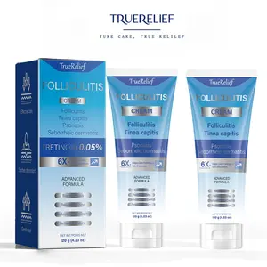TrueRelief Folliculitis Soothing Treatment Cream, Effective Treatment for Folliculitis Scalp Face and Body 120g Haircare Organic Soothing Cream