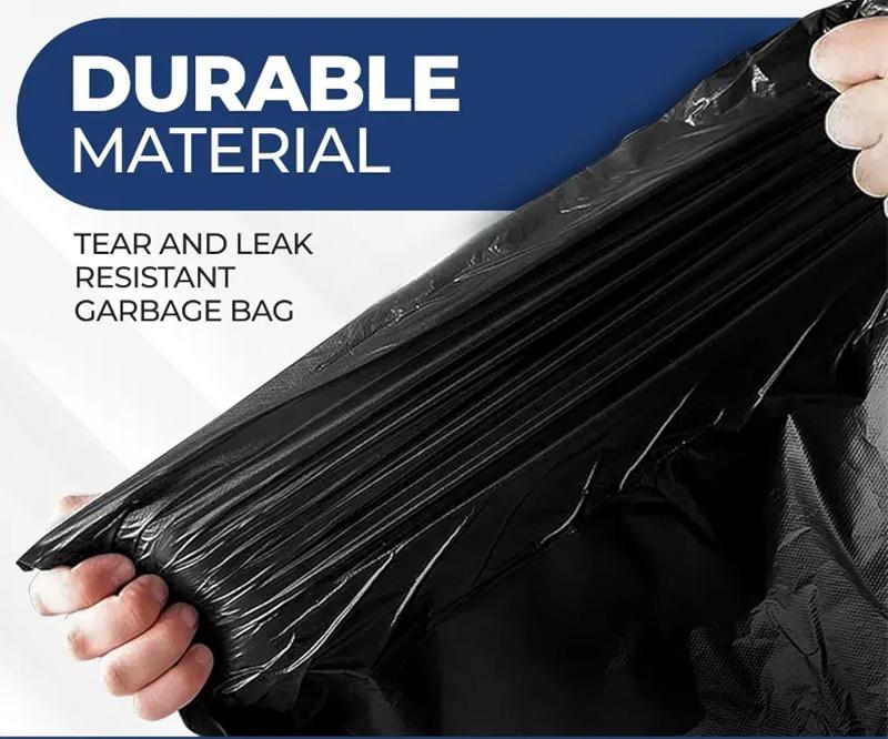Xtratuff Trash Bags 30 Gallon Black Large Trash Bag Garbage Bags Heavy Duty 100 Count BPA FREE Strong Rubbish Bag drawstring
