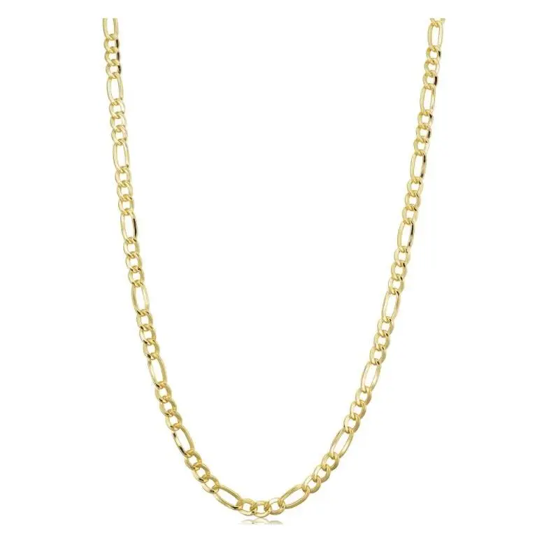 14k Yellow Gold-filled Solid Figaro Link Chain Necklace